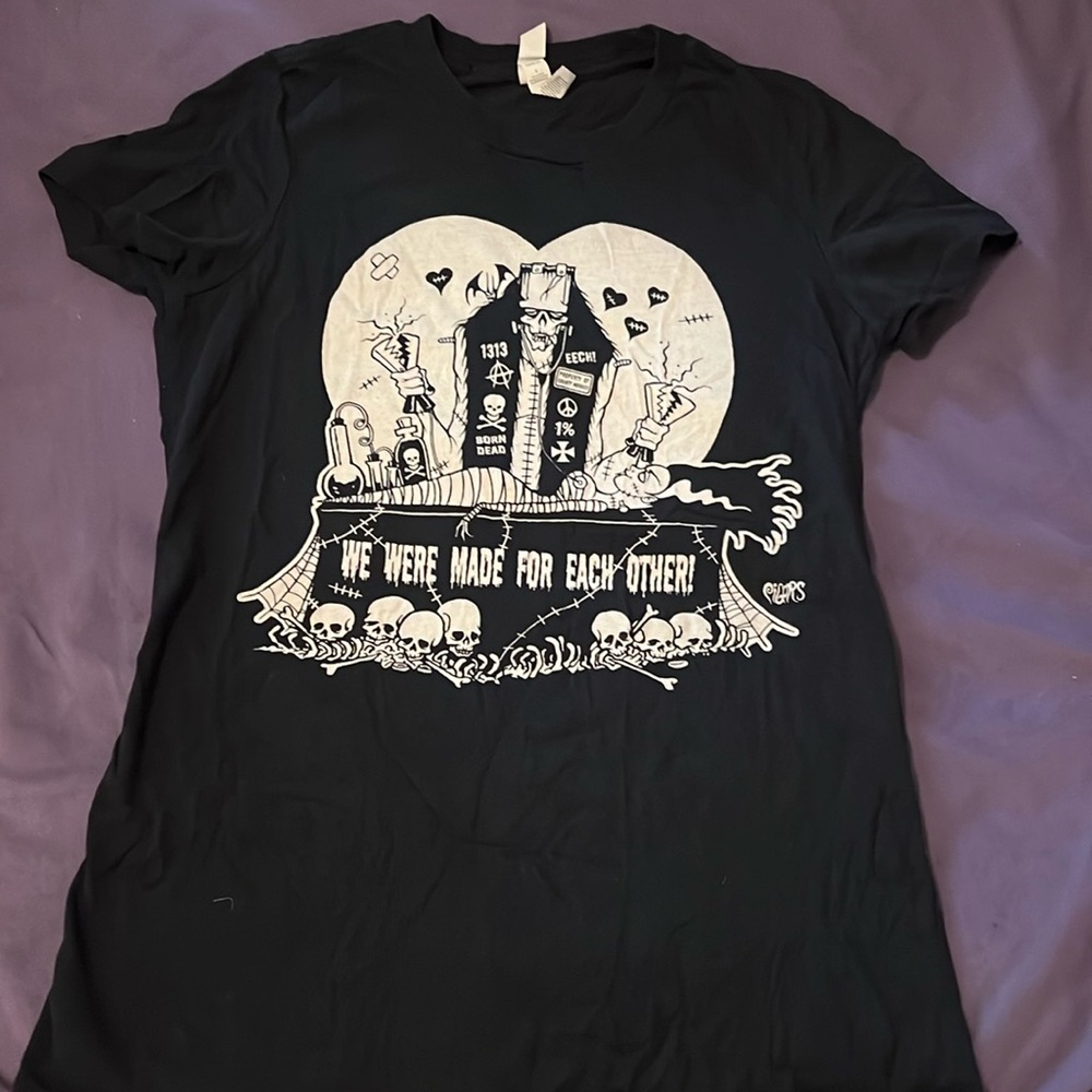 Toxic Toons (We were made for each other) large T-shirt